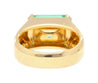 AGL Cert 5.21 Carat Colombian Emerald East-West 18K Gold Unisex Ring