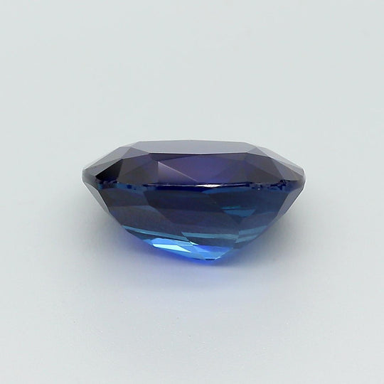 AGL Certified 5.75 Carat Burma No Heat Cushion Cut Blue Sapphire Loose Stone