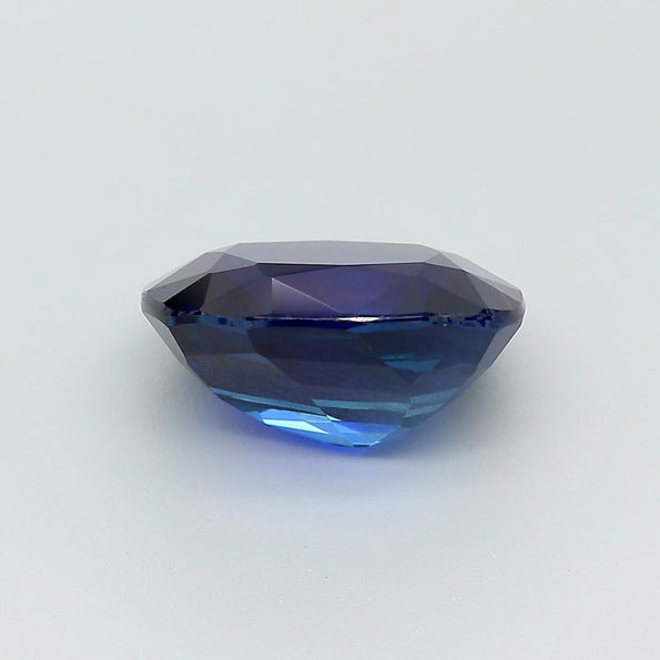 AGL Certified 5.75 Carat Burma No Heat Cushion Cut Blue Sapphire Loose Stone