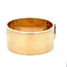 Antique Bohemian Art Deco 14K Gold Cuff Diamond Bangle Bracelet