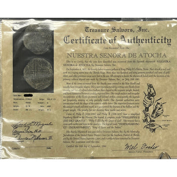 Atocha Shipwreck 8 Reale Grade 1 Assayer Q Coin – Assay Jewelers