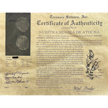 Authentic Atocha Shipwreck 8 Reale Grade 3 Potosi Mint Coin – Assay Jewelers