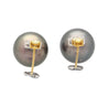 Black Pearl with Fancy Yellow & White Lily Cut Diamond Drop Earrings