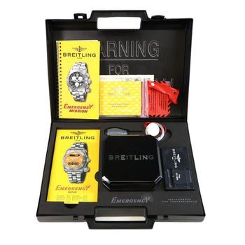 Breitling Emergency Mission A73321 Stainless Steel Silver Dial Quartz Watch – Assay Jewelers