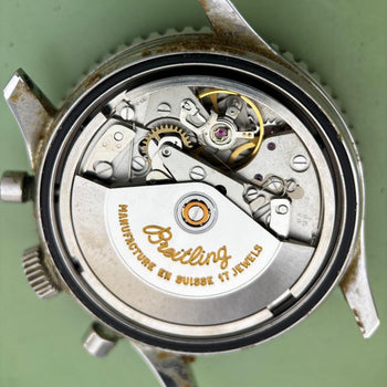 Breitling Old Navitimer A13022 Stainless Steel Champagne Dial Chronograph Watch – Assay Jewelers