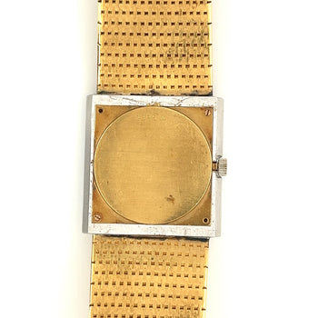 Bueche Girod Mens Square Watch in 18k gold & Diamond Bezel – Assay Jewelers
