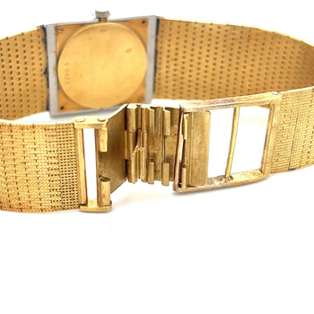 Bueche Girod Mens Square Watch in 18k gold & Diamond Bezel – Assay Jewelers