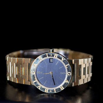 Bvlgari BB30 GD Black Dial 30mm 18K Gold Quartz Watch Box/Papers – Assay Jewelers