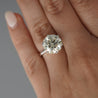 CGL Certified 6.3 Carat I/VS2 Round Diamond 14K White Gold Solitaire Engagement