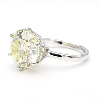 CGL Certified 6.3 Carat I/VS2 Round Diamond 14K White Gold Solitaire Engagement – Assay Jewelers