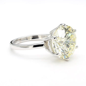 CGL Certified 6.3 Carat I/VS2 Round Diamond 14K White Gold Solitaire Engagement – Assay Jewelers