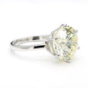 CGL Certified 6.3 Carat I/VS2 Round Diamond 14K White Gold Solitaire Engagement
