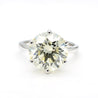 CGL Certified 6.3 Carat I/VS2 Round Diamond 14K White Gold Solitaire Engagement