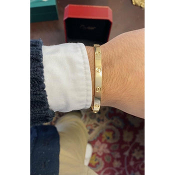 Cartier Love Bracelet in Yellow Gold, Size 21, with Original Cartier Box / Screw Tool – Assay Jewelers