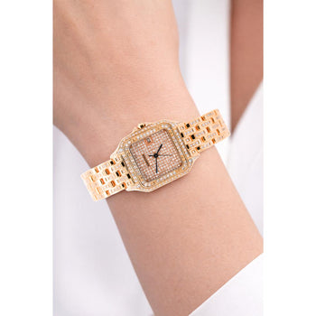 Cartier Panthere Full Factory Diamond 27mm 18K Gold Watch Ref 008133 – Assay Jewelers