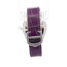 Cartier Roadster 31mm Ref. 2875 Purple Purple Leather Strap Steel Watch