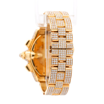Cartier Roadster XL Chronograph 2619 in 18K Gold Diamond Set Watch – Assay Jewelers