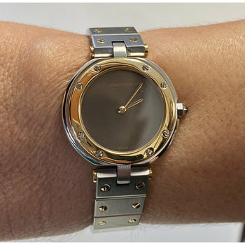 レディース Cartier Santos Ronde クオーツ 27mm ツートーンウォッチ – Assay Jewelers