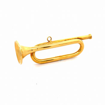 Cartier Signed Gold Plated Sterling Silver Bugle Trumpet Horn Pendant Charm – Assay Jewelers
