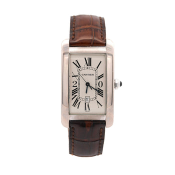 Cartier Tank Americaine 1741 White Gold Automatic Watch 20-year Service Edition – Assay Jewelers