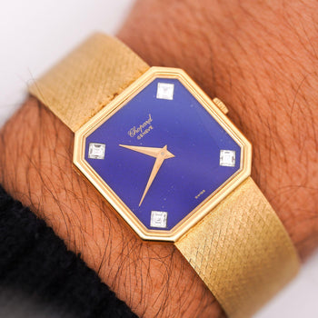 Chopard Blue Lapis Lazuli 18K Gold 26mm Vintage Watch Circa 1970s – Assay Jewelers