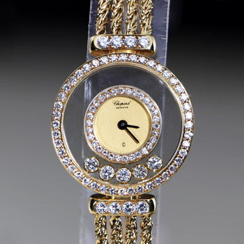 Chopard Happy Diamonds 4066 18K Yellow Gold Watch Circa 1985 Full Set – Assay Jewelers
