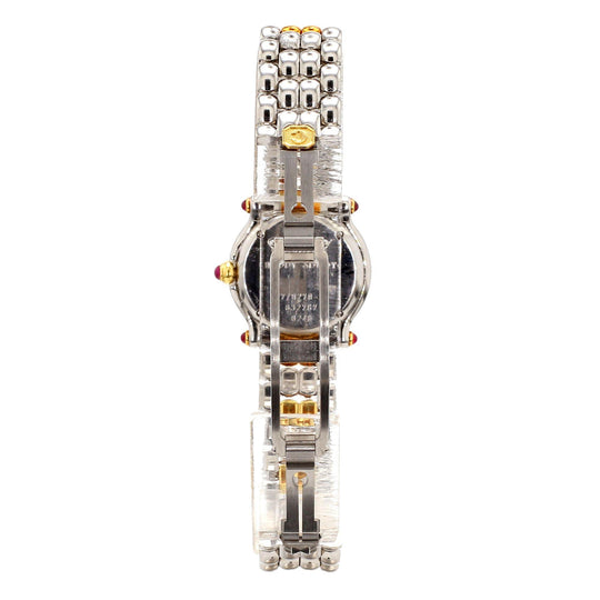 Chopard Happy Sport 8246 Two-Tone Floating Diamond and Ruby 1990 Vintage Watch