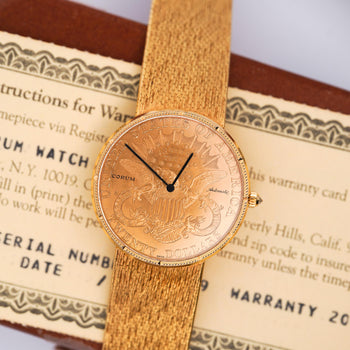 Corum 1895 US 20 Dollar Liberty Gold Coin 18K Yellow Gold 35mm Automatic Watch – Assay Jewelers