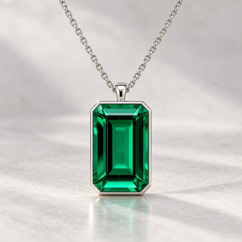 Custom Made 2.5 Carat Green Lab Grown Diamond Mens Pendant Necklace – Assay Jewelers