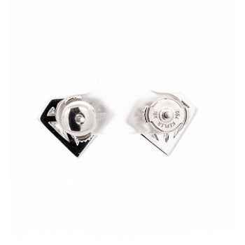Boucles d’oreilles clous en or blanc 18K avec diamant en forme de losange, 2 CTTW – Assay Jewelers