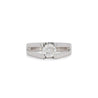 EGL Certified 1.03ct Round Diamond Platinum Solitaire Ring