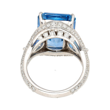 GIA Certified 16.7 Carat TW Lab Grown Spinel and Diamond Multi Gem Set Cocktail Ring – Assay Jewelers