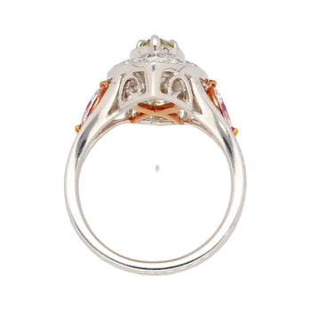GIA Certified 1.92 carat Brownish Greenish Yellow Marquise Cut Diamond Ring – Assay Jewelers