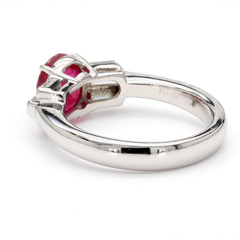 GIA Certified 2 Carat Burma Ruby Pigeon Blood and Diamond Platinum Art Deco Ring – Assay Jewelers
