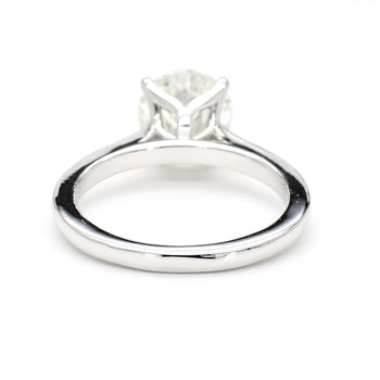 GIA Certified 2.56 Carat Round Cut Diamond Cathedral Solitaire Ring – Assay Jewelers