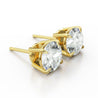 GIA Certified 2.68 Carat Old Euro Cut Diamond Stud Earrings
