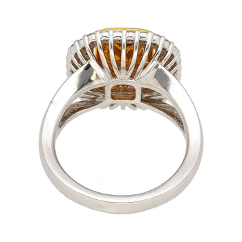 GIA Certified 2.79 Carat Fancy Light Yellow Radiant Cut Diamond 18K Gold Ring – Assay Jewelers