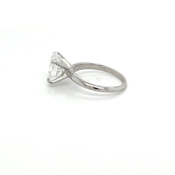 GIA Certified 3 Carat Oval Cut Lab Grown CVD Diamond Solitaire Engagement Ring in 14K White Gold – Assay Jewelers