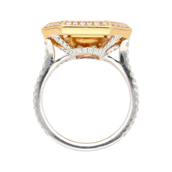 GIA Certified 3.48 Carat Radiant Cut Light Pink Diamond Ring in 18K White Gold – Assay Jewelers