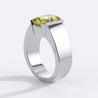 GIA Certified 4.12 Carat Fancy Yellow Radiant Cut Diamond Solitaire Unisex Ring