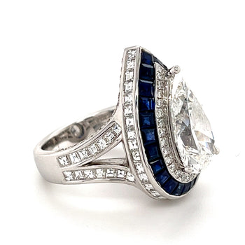 GIA Certified 4.48 Carat Pear Shape, H/SI2, Diamond Ring – Assay Jewelers