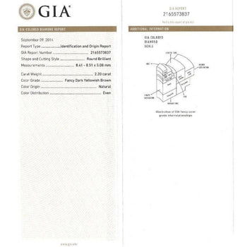 GIA Certified 4.75 Carat TW Fancy Brown and White Diamond Toi Et Moi Bypass Ring in Platinum – Assay Jewelers