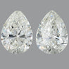 GIA Certified 6.76 Carat Pear Cut Diamond Stud Earrings