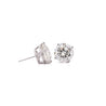 GIA Certified 8.02 Carat TW Natural Round Cut Diamond Stud Earrings