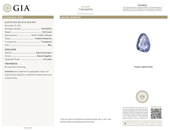 GIA Certified High Jewelry Sapphire and Diamond Eye Motif Pendant-Brooch