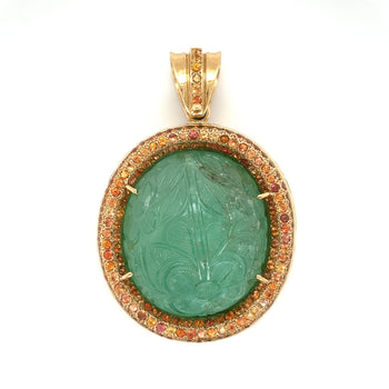 GIA certified 250 Carat Colombian Emerald Pendant in 18k Rose Gold – Assay Jewelers