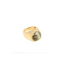 GRS Certified 13.89 Carat Chrysoberyl Cats Eye Mens 18K Yellow Gold Ring