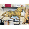 Horse Weathervane in Gold Gilt by J.W Fiske & Company