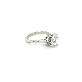 IGI Cert. 2.08 Carat Lab Grown Old European Cut Diamond Vintage 6-Prong Engagement Ring – Assay Jewelers