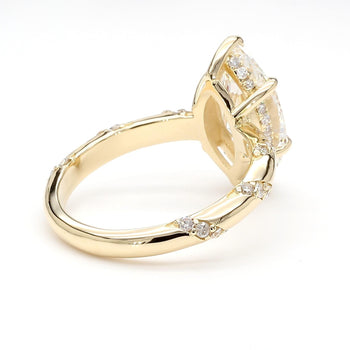 IGI Cert. 3 Carat Marquise Lab Diamond Pave Twist Shank Engagement Ring – Assay Jewelers